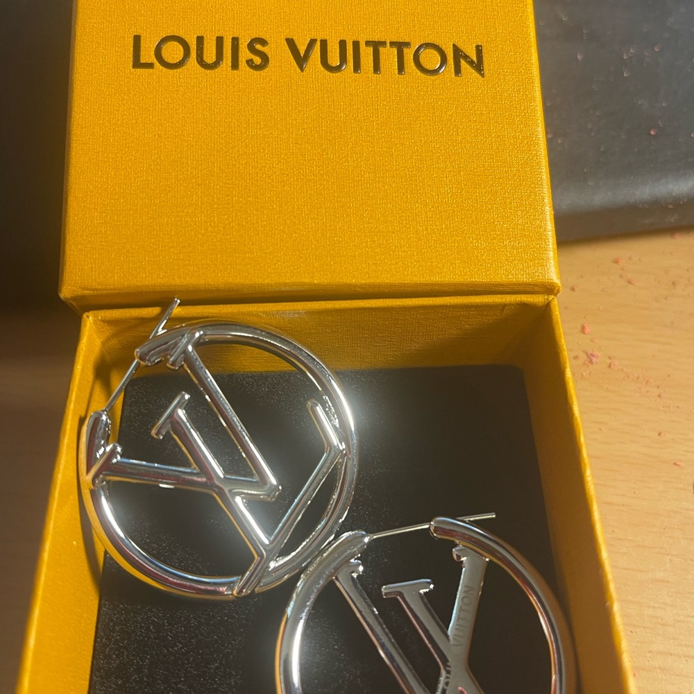 Louise lv hoop 5” earrings